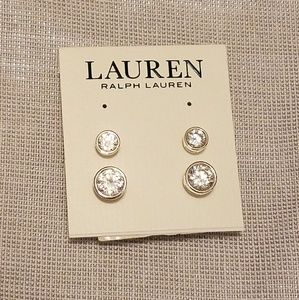 Lauren Ralph Lauren Stud Earrings Silver Posts